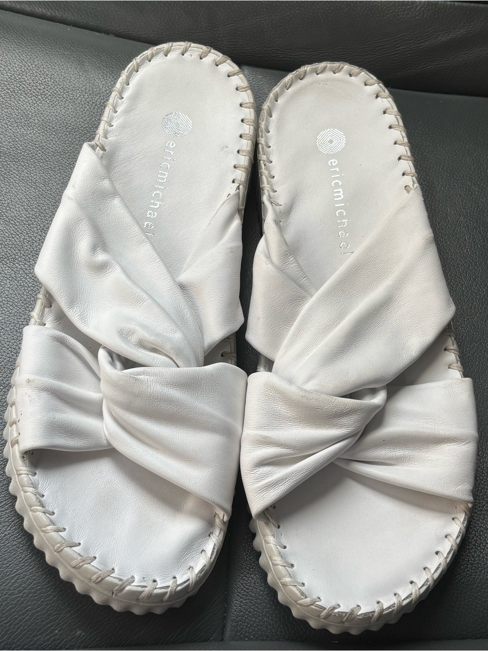 ERIC MICHAEL women's candace sandals in white